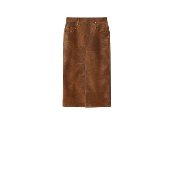 Isabel Marant Bisane Skirt in Brown | Women | Luxury Shoes 