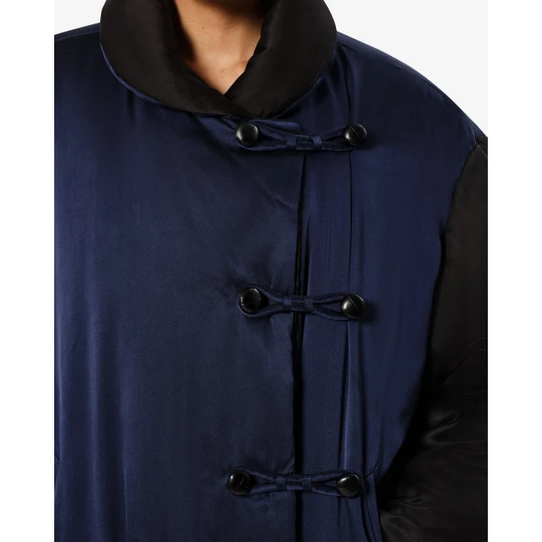 Isabel Marant Bleza Silk Coat in Midnight | Coats | Luxury Shoes 