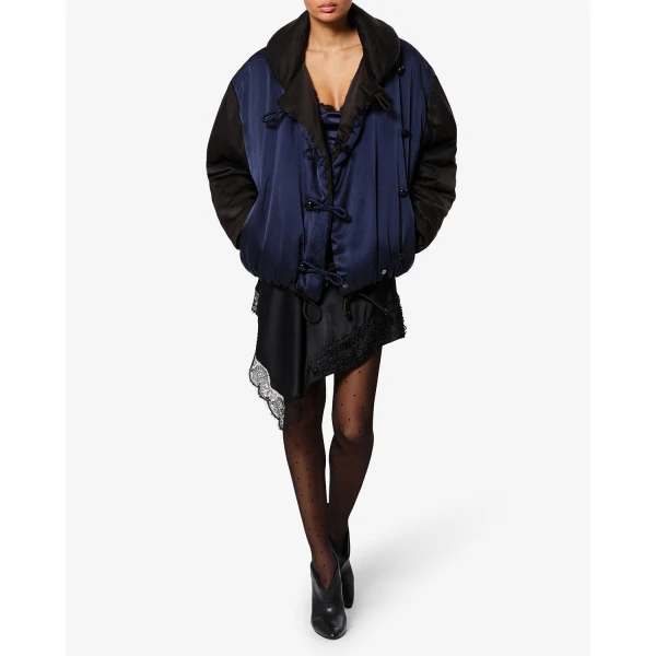 Isabel Marant Bleza Silk Coat in Midnight | Coats | Luxury Shoes 