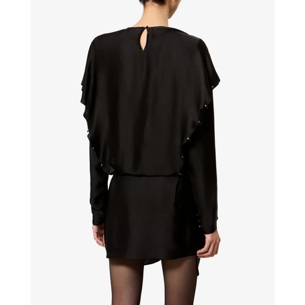 Isabel Marant Blissa Dress in Black | Mini Dresses | Luxury Shoes 