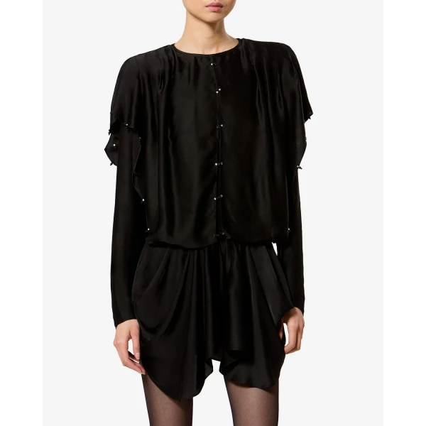 Isabel Marant Blissa Dress in Black | Mini Dresses | Luxury Shoes 