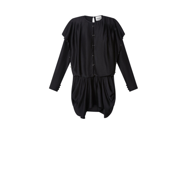 Isabel Marant Blissa Dress in Black | Women | Luxury Shoes 