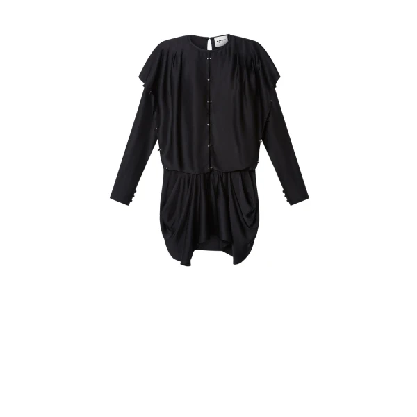 Isabel Marant Blissa Dress in Black | Women | Luxury Shoes 