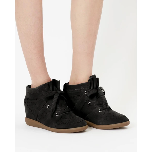 Isabel Marant Bobby Sneakers in Black | Sneakers | Luxury Shoes 