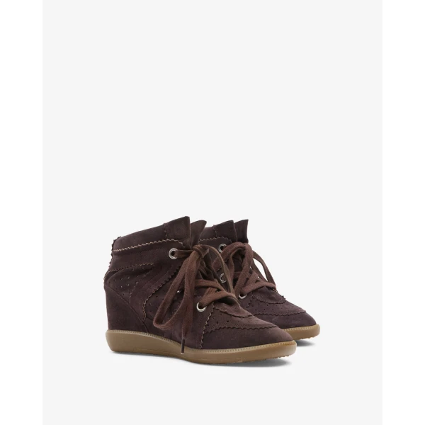 Isabel Marant Bobby Sneakers in Chocolate | Sneakers | Luxury Shoes 