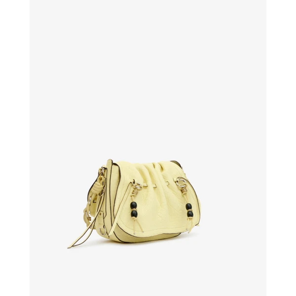 Isabel Marant Bolton Bag in Grained Leather, Butter | Shoulder & Crossbody Bags | Luxury Shoes 