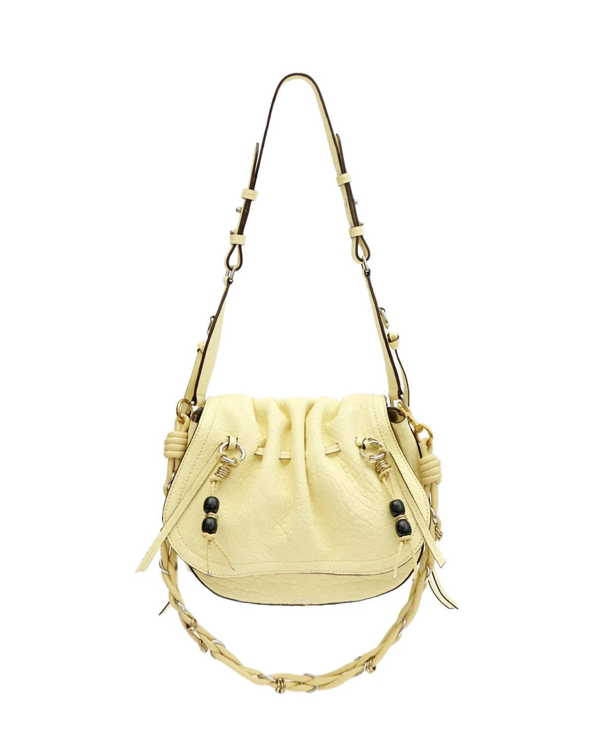 Isabel Marant Bolton Bag in Grained Leather, Butter Isabel Marant Bolton Bag in Grained Leather, Butter | Women | Luxury Shoes