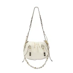 Isabel Marant Bolton Bag in Grained Leather, Chalk Isabel Marant Bolton Bag in Grained Leather, Chalk | Women | Luxury Shoes