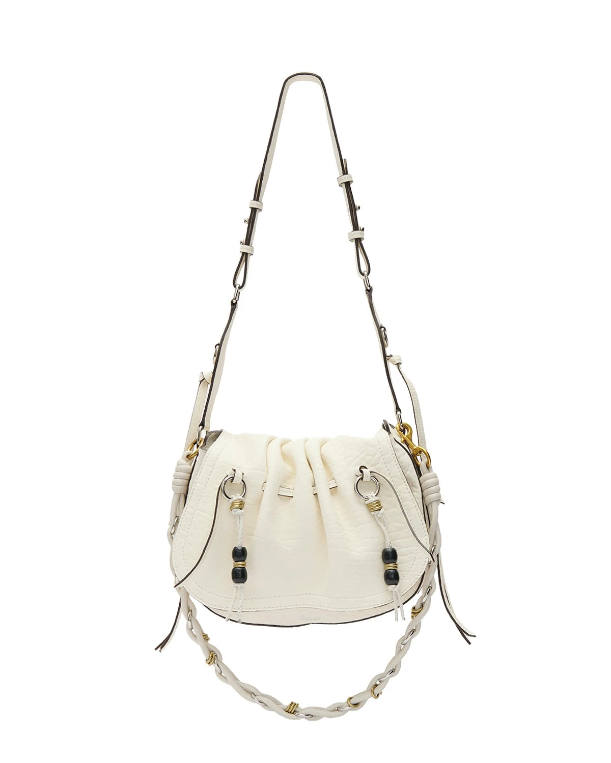 Isabel Marant Bolton Bag in Grained Leather, Chalk Isabel Marant Bolton Bag in Grained Leather, Chalk | Women | Luxury Shoes