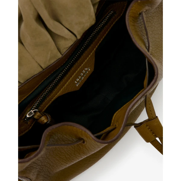 Isabel Marant Bolton Bag in Grained Leather, Khaki | Shoulder & Crossbody Bags | Luxury Shoes 
