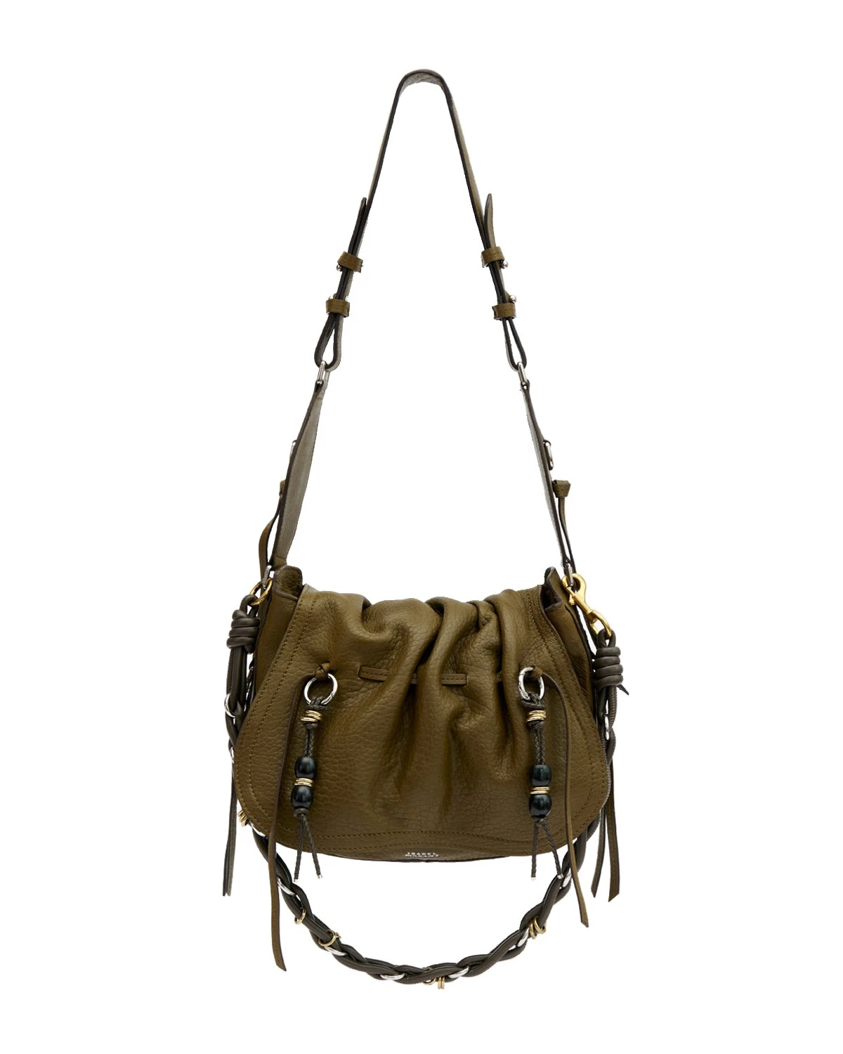 Isabel Marant Bolton Bag in Grained Leather, Khaki Isabel Marant Bolton Bag in Grained Leather, Khaki | Women | Luxury Shoes