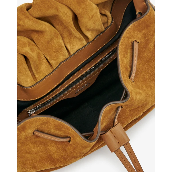Isabel Marant Bolton Bag in Suede Leather, Cognac | Shoulder & Crossbody Bags | Luxury Shoes 