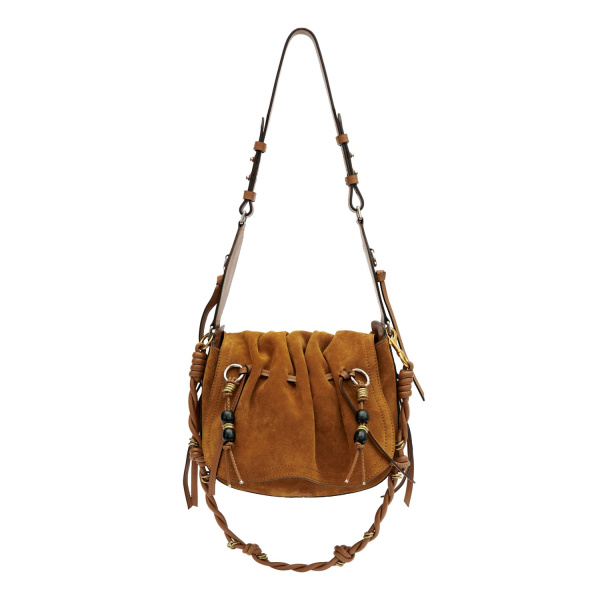 Isabel Marant Bolton Bag in Suede Leather, Cognac | Women | Luxury Shoes 