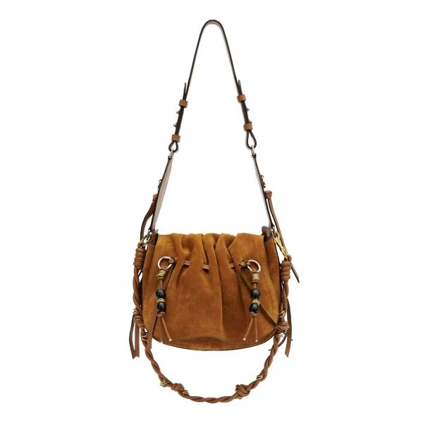 Isabel Marant Bolton Bag in Suede Leather, Cognac | Women | Luxury Shoes 