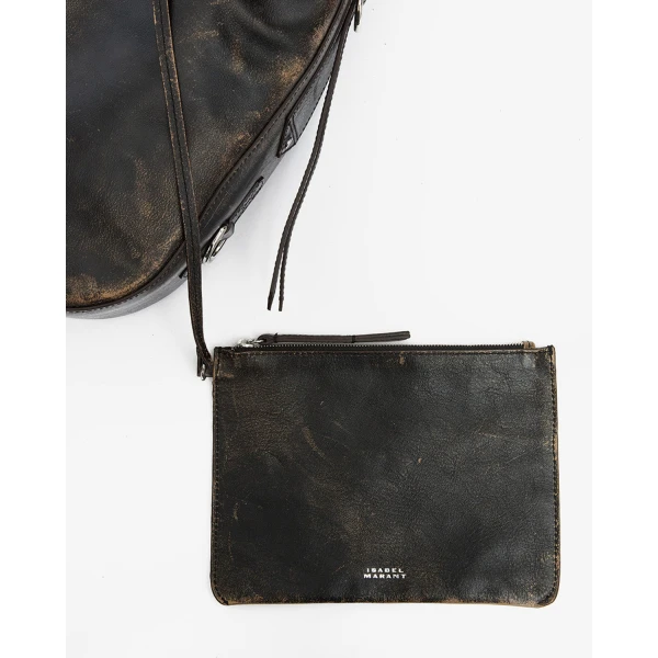 Isabel Marant Bolton Hobo Bag in Leather, Vintage Brown | Shoulder & Crossbody Bags | Luxury Shoes 
