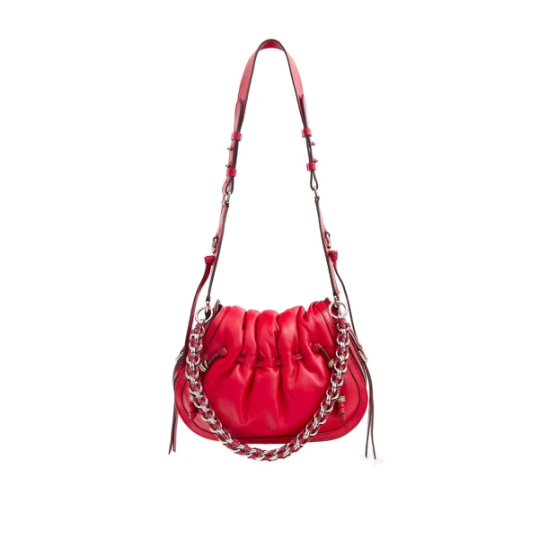 Isabel Marant Bolton Leather Bag in Scarlet Red | Women | Luxury Shoes 