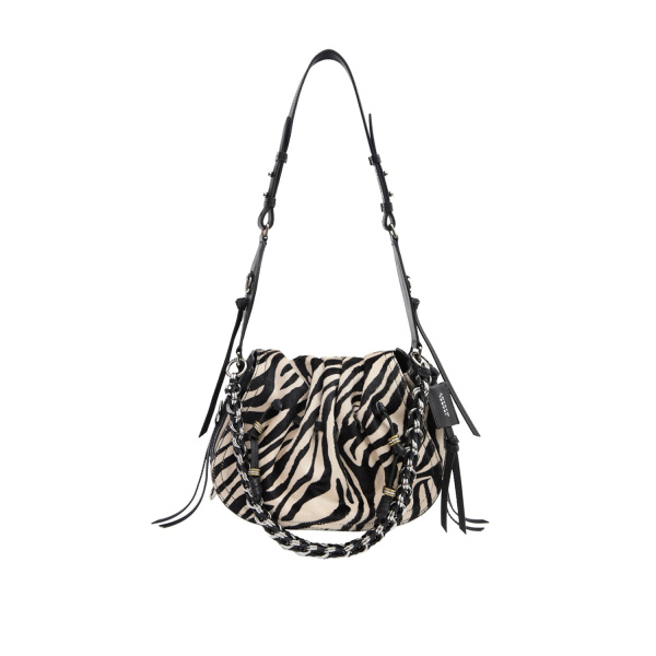 Isabel Marant Bolton Leather Bag in Zebra | Women | Luxury Shoes 