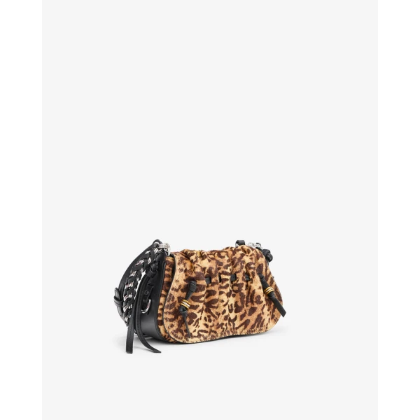 Isabel Marant Bolton XS Leather Bag in Fauve | Shoulder & Crossbody Bags | Luxury Shoes 