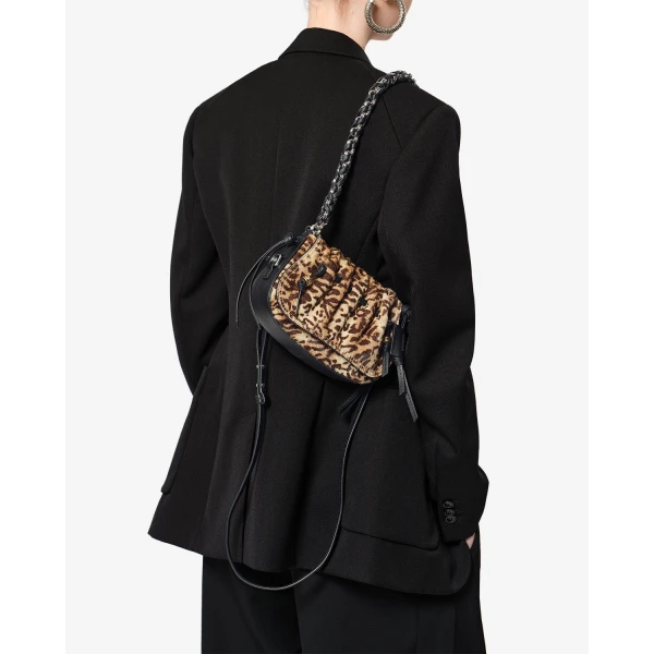 Isabel Marant Bolton XS Leather Bag in Fauve | Shoulder & Crossbody Bags | Luxury Shoes 