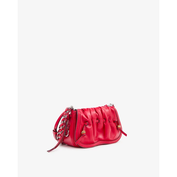 Isabel Marant Bolton XS Leather Bag in Scarlet Red | Shoulder & Crossbody Bags | Luxury Shoes 