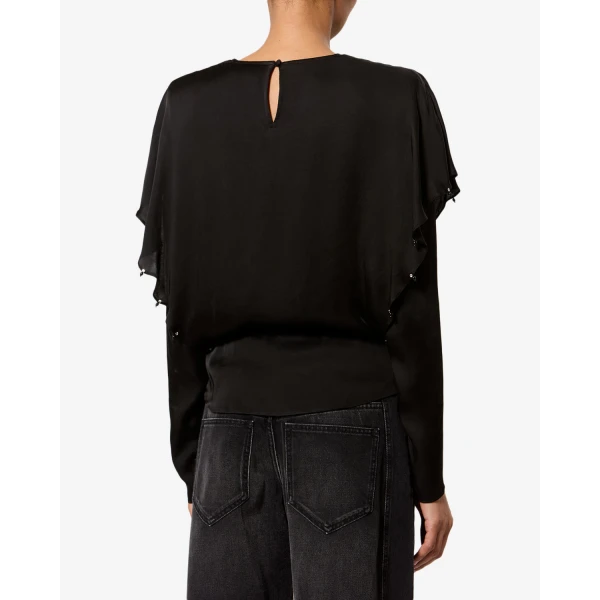 Isabel Marant Brema Blouse in Black | Blouse | Luxury Shoes 