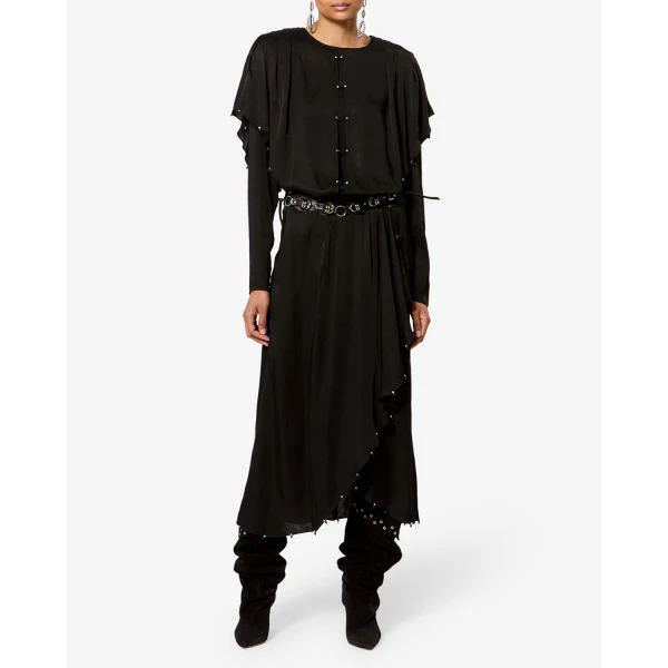 Isabel Marant Brema Blouse in Black | Blouse | Luxury Shoes 