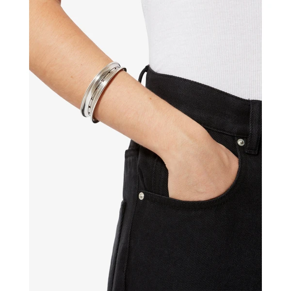 Isabel Marant Byrne Openwork Bangle in Silver | Bracelets | Luxury Shoes 