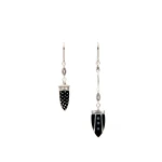 Isabel Marant Cala Earrings in Black and Silver | Women | Luxury Shoes 