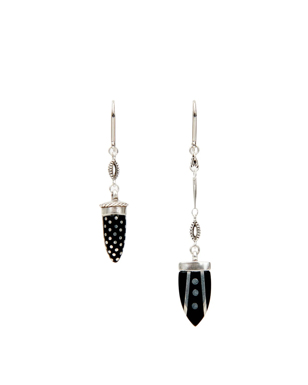Isabel Marant Cala Earrings in Black and Silver Isabel Marant Cala Earrings in Black and Silver | Women | Luxury Shoes