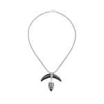 Isabel Marant Cala Necklace in Black and Silver | Women | Luxury Shoes 