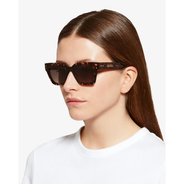 Isabel Marant Carmy Sunglasses in Havana and Brown Shaded | Sunglasses | Luxury Shoes 