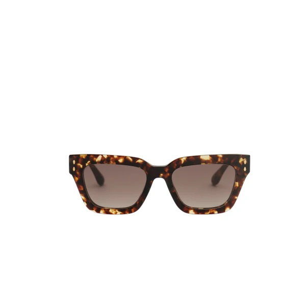 Carmy Sunglasses in Havana and Brown Shaded