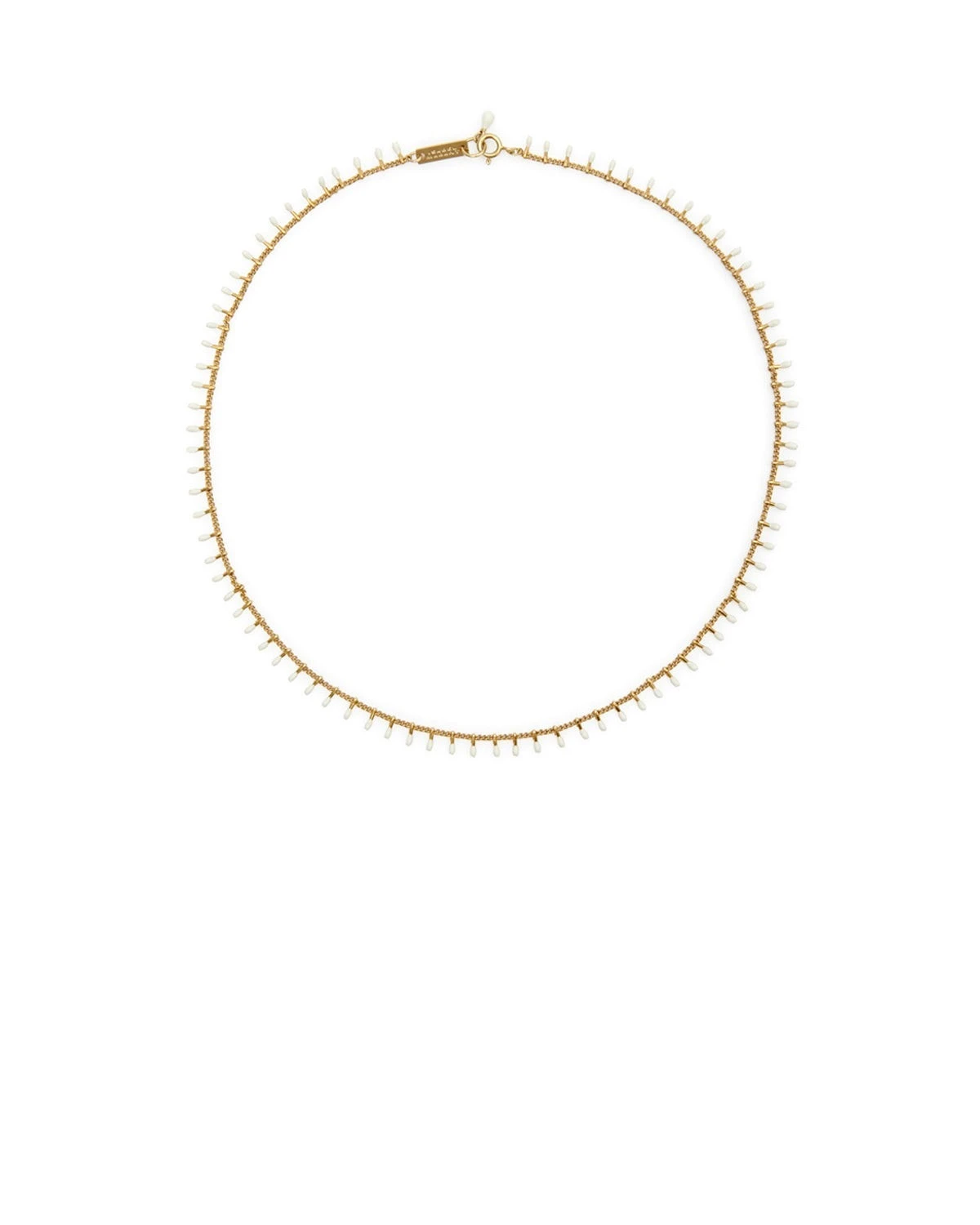 Isabel Marant Casablanca Necklace in Ecru Isabel Marant Casablanca Necklace in Ecru | Women | Luxury Shoes