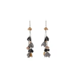 Isabel Marant Catalina Tassel Earrings in Anthracite and Silver | Women | Luxury Shoes 
