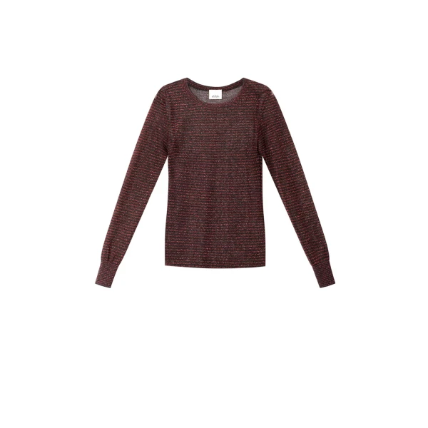 Isabel Marant Cenaya Sweater in Black and Red | Women | Luxury Shoes 