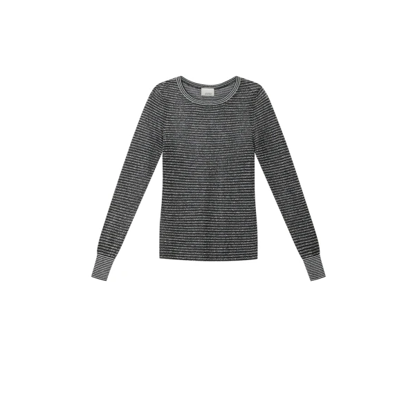Isabel Marant Cenaya Sweater in Black and Silver | Women | Luxury Shoes 
