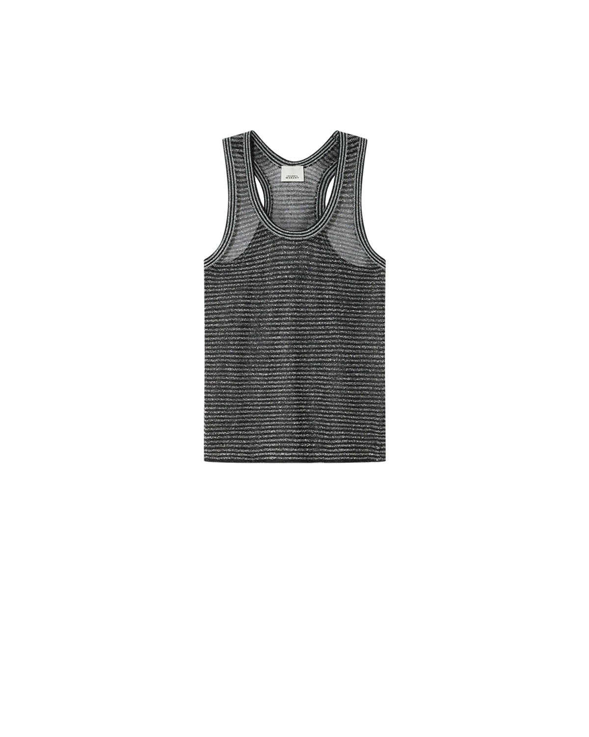 Isabel Marant Cevara Tank Top in Black and Silver Isabel Marant Cevara Tank Top in Black and Silver | Women | Luxury Shoes