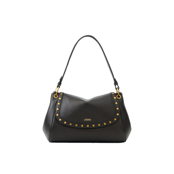 Isabel Marant Chany M Leather Bag in Black | Women | Luxury Shoes 