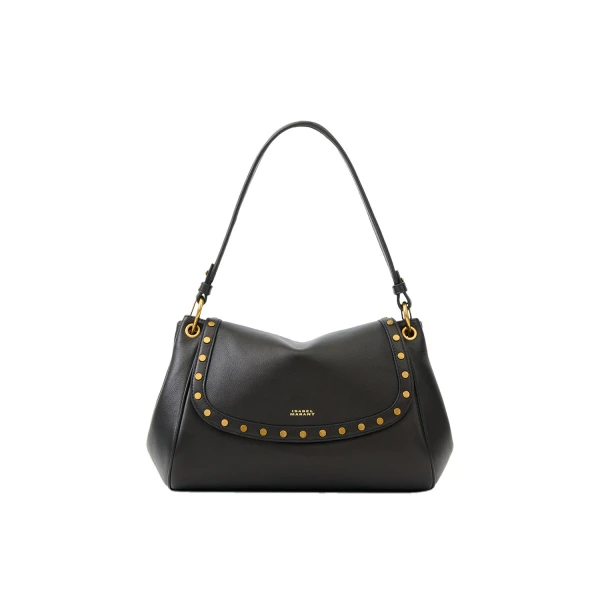 Isabel Marant Chany M Leather Bag in Black | Women | Luxury Shoes 