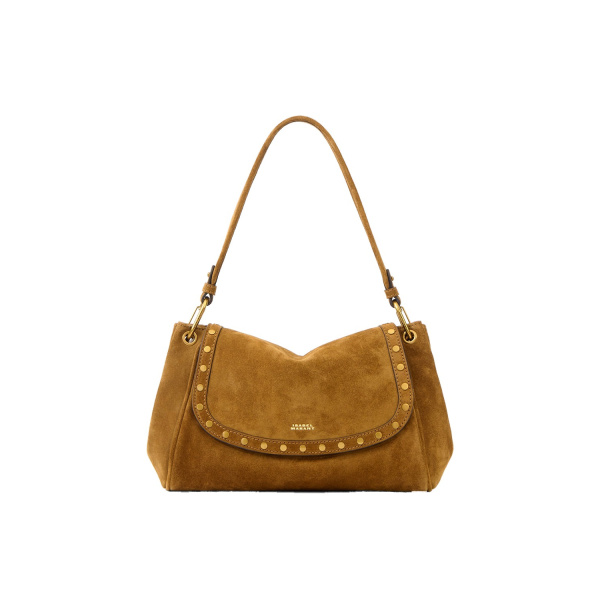 Isabel Marant Chany M Suede Bag in Cognac | Women | Luxury Shoes 