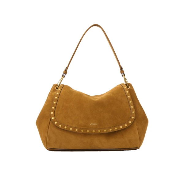 Isabel Marant Chany XL Suede Bag in Cognac | Women | Luxury Shoes 