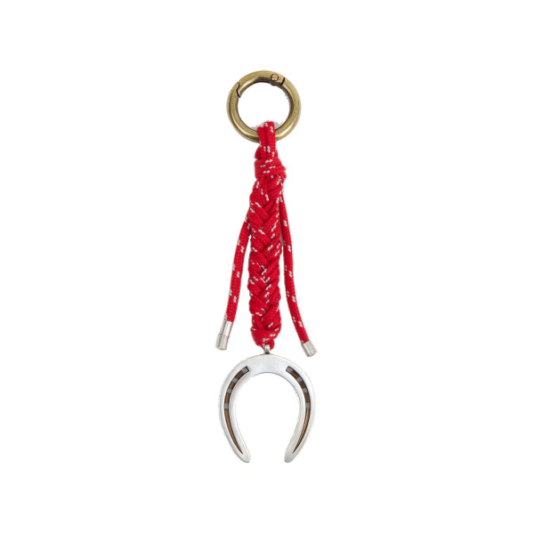 Isabel Marant Charm Keychain in Red and Silver | Women | Luxury Shoes 