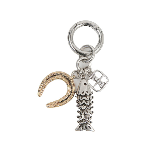 Isabel Marant Charm Keychain in Silver and Gold | Women | Luxury Shoes 