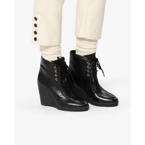Isabel Marant Cylia Ankle Boots in Black | Boots | Luxury Shoes 