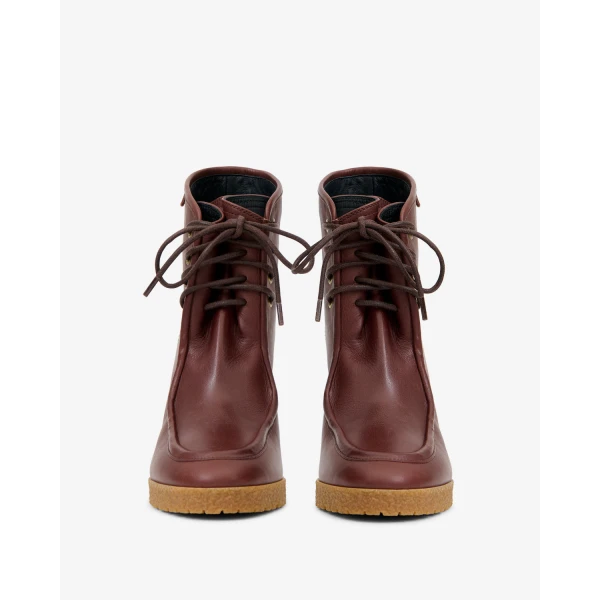 Isabel Marant Cylia Ankle Boots in Dark Brown | Boots | Luxury Shoes 