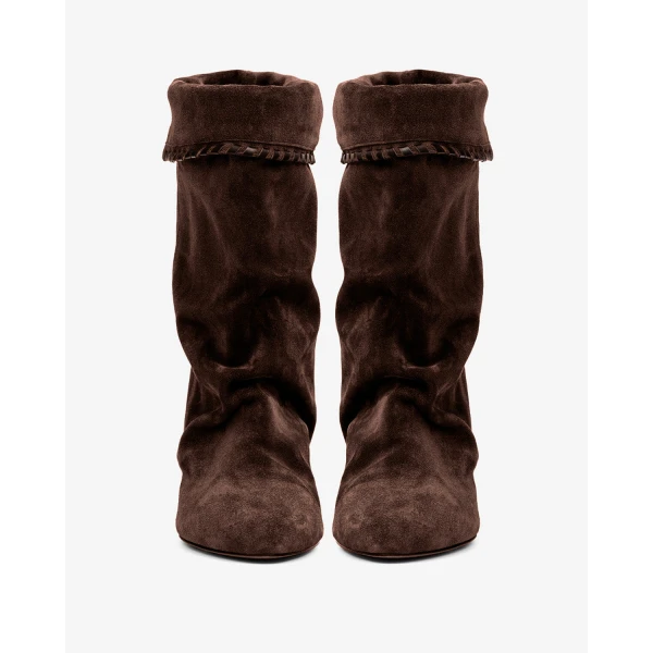 Isabel Marant Dalby Ankle Boots in Chocolate | Boots | Luxury Shoes 