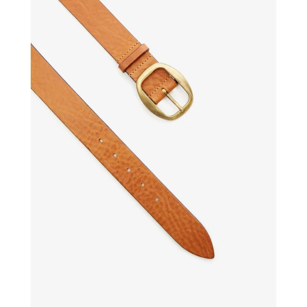 Isabel Marant Dara Calfskin Leather Belt in Cognac | Belts | Luxury Shoes 