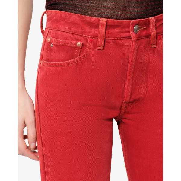 Isabel Marant Daya Regular Jeans in Red | Denim | Luxury Shoes 