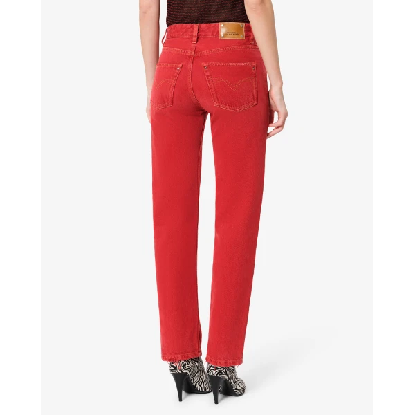 Isabel Marant Daya Regular Jeans in Red | Denim | Luxury Shoes 