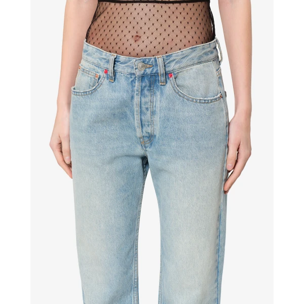 Isabel Marant Daya Regular Jeans in Vintage Blue | Denim | Luxury Shoes 
